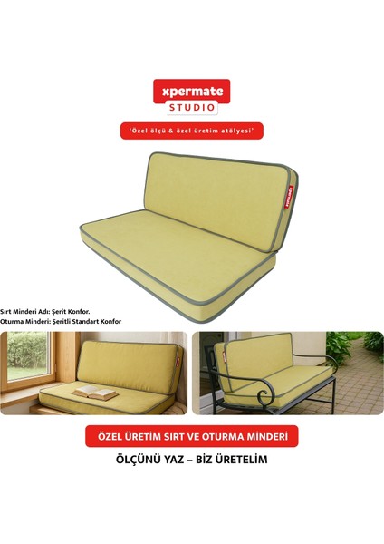 Özel Ölçü Palet Minderi Bahçe Iç ve Dış Mekan Minder Koltuk Minder 40X150 45X155 50X160