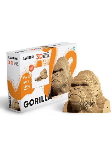 3D Puzzle - Gorılla