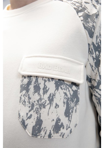 Deep Marshmallow Crewneck Erkek Baskılı Sweatshirt indirimleri