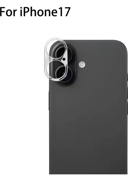 iPhone 17 Kamera Lens Koruyucu Temperli Cam – Çizilmez Şeffaf Lens Kılıfı