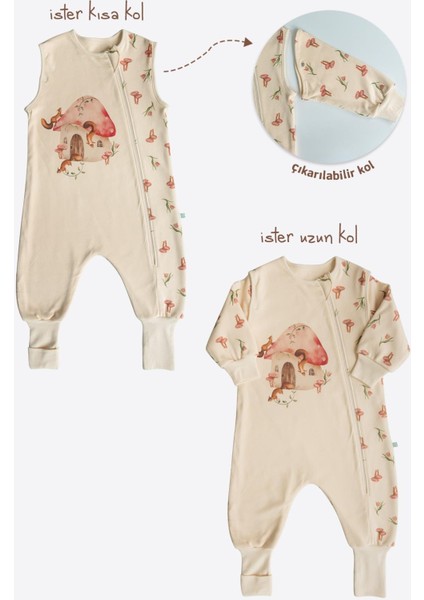 Organik Flowers Uyku Tulumu Natural fiyatları