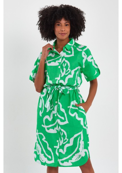 Alexandergardı Kuşaklı Gömlek Elbise (B23-009) fırsatları