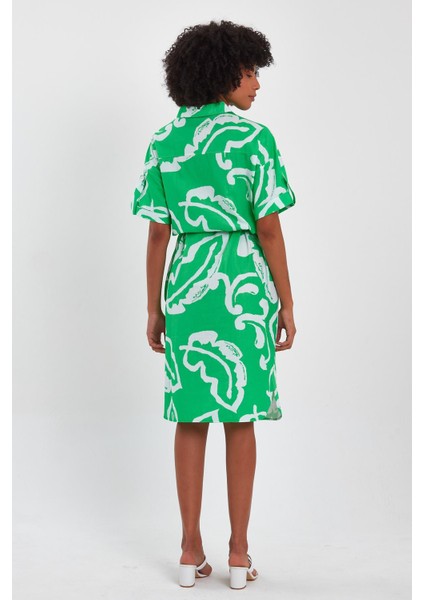 Alexandergardı Kuşaklı Gömlek Elbise (B23-009) indirimleri