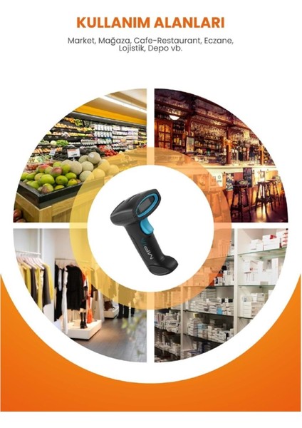 Mpıa Bs-2 Kablosuz 1d/2d Standlı Barkod & Karekod Okuyucu fırsatları