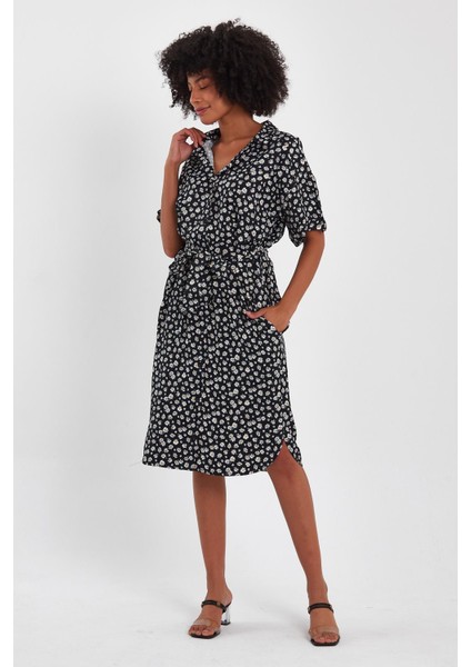 Alexandergardı Kuşaklı Gömlek Elbise (B23-009) modelleri