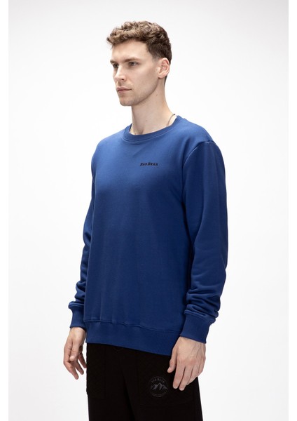 Inner Baskılı Parlament Mavisi Crewneck Erkek Sweatshirt fiyatları