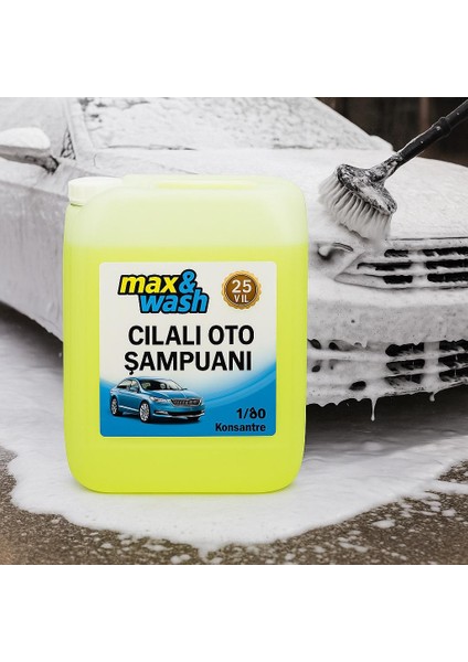 MAX WASH20KG Cilalı Oto Şampuan 1/60KONSANTRE fiyatları