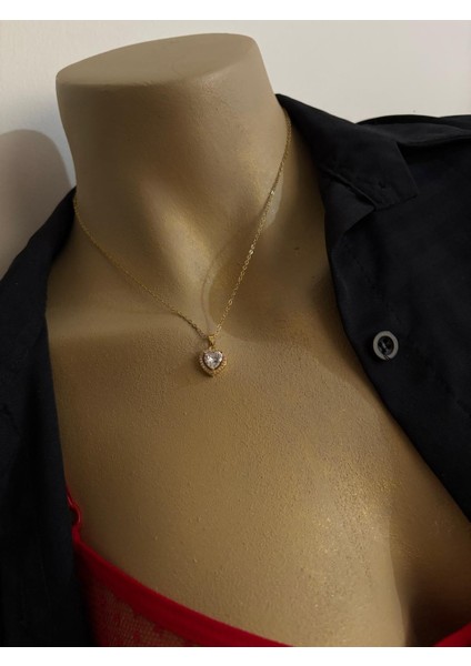 Çelik Kalp Detaylı Kolye modelleri