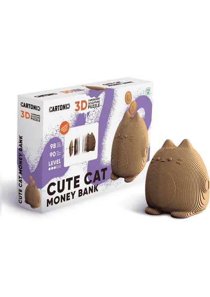 3D Puzzle - Cute Cat Money Bank