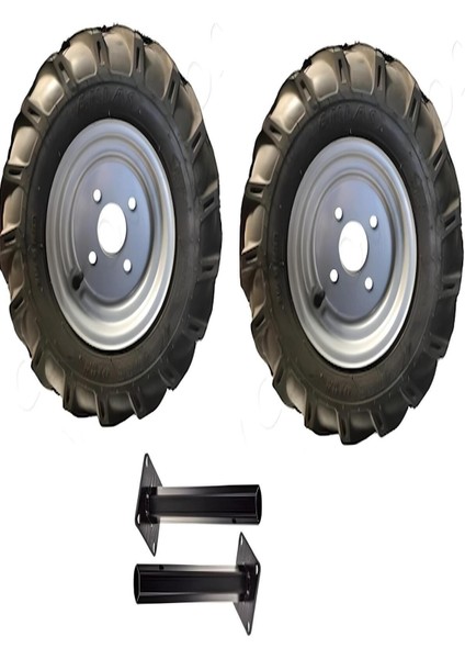 marka 400-8 Dublex Jantlı Teker ve 27 mm Sabit Aks Takımı