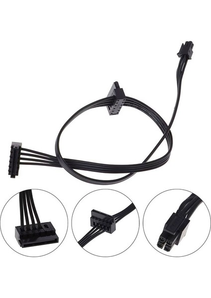 Mini 4 Pin To 2x Sata SSD Power Supply Anakart HDD Güç Kablosu fiyatları