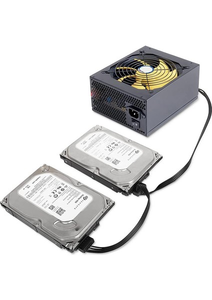 Mini 4 Pin To 2x Sata SSD Power Supply Anakart HDD Güç Kablosu modelleri
