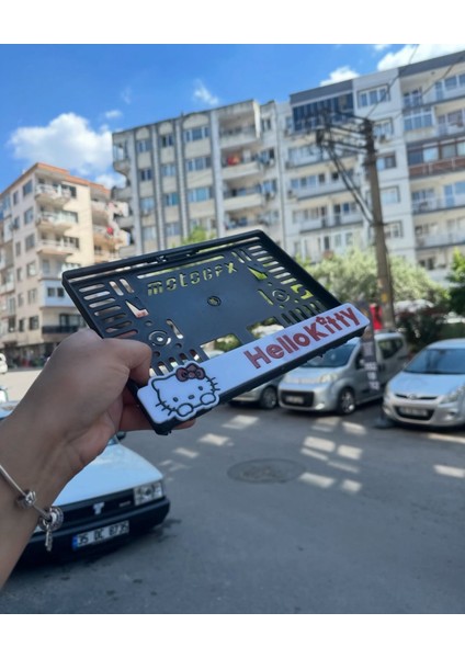 Hello Kıtty Motor Pleksi Plakalık