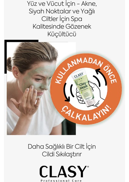Krem Kil Yüz Maskesi 100 ml – Allantoin ve Minerallerle Tüm Cilt Tipleri İçin Derin Temizlik ve Nemlendirme