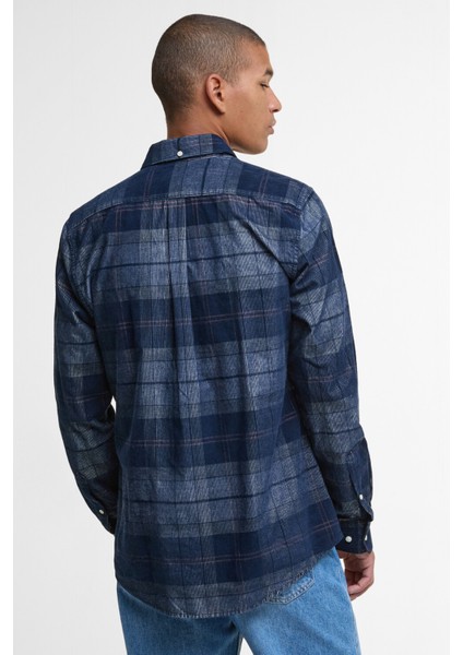 Blair Tailored Tartan Cord Gömlek TN42 Riverstone Tartan fırsatları