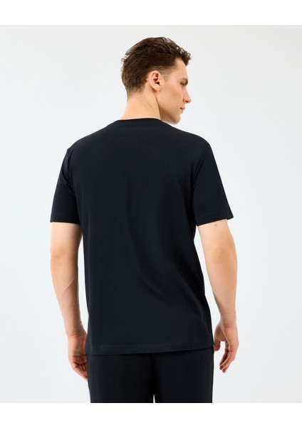 M Light Fabrict-Shirt Erkek Siyah Tshirt S2520114-3817 modelleri