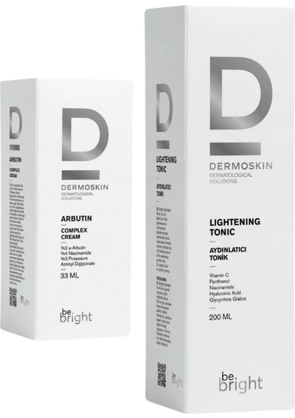 Be Bright Arbutin Kompleks Krem 33 ml ve Aydınlatıcı Tonik 200 ml – Leke Karşıtı Cilt Bakım Seti fiyatları