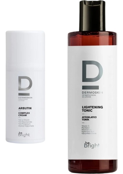 Be Bright Arbutin Kompleks Krem 33 ml ve Aydınlatıcı Tonik 200 ml – Leke Karşıtı Cilt Bakım Seti modelleri