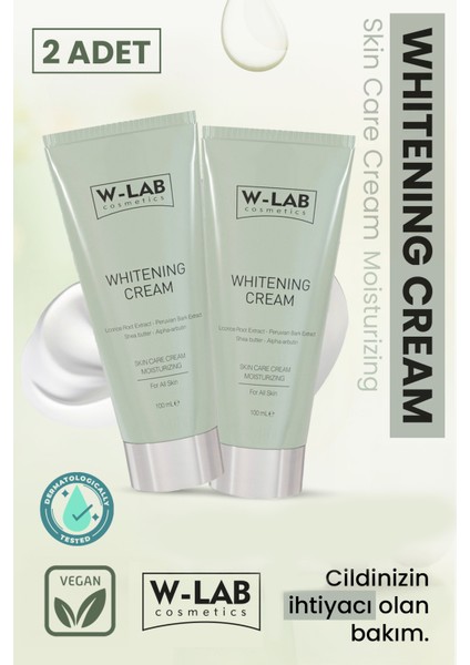 Cilt Bakım Kremi 2×100 ml – Shea Yağı ve Alfa Arbutin İçerikli, Beyazlatıcı ve Nemlendirici Formül, Tüm Cilt Tipleri İçin fiyatları