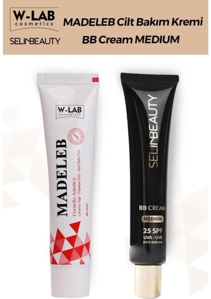 Madeleb Krem 40 ml + Selin Beauty BB Krem Dark SPF25 40 ml – Cilt Onarıcı ve Kapatıcı Bakım Seti fiyatları