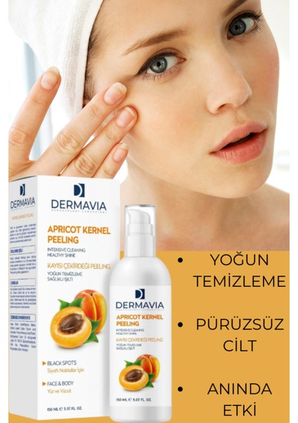 Kayısı Çekirdeği Peeling 150 ml – Siyah Nokta Karşıtı, Yoğun Temizleyici Yüz ve Vücut Peelingi modelleri