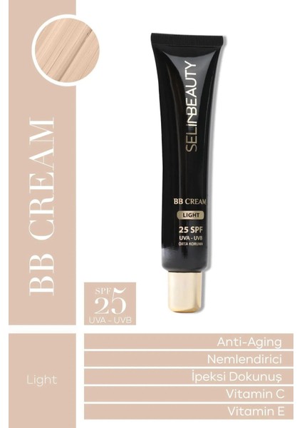 Madeleb Onarıcı Krem 40 ml + Selin Beauty SPF25 Light BB Krem 40 ml – Onarım ve Makyaj İçin İkili Set modelleri