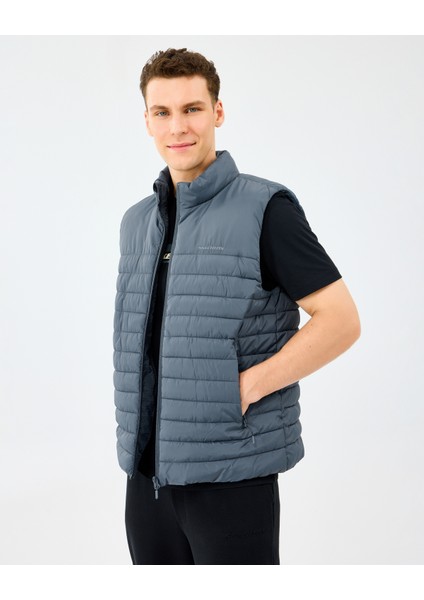 M Outerwear Polar Lining Paded Vest Erkek Gri Yelek S242212-3998 fiyatları