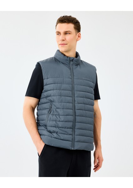 M Outerwear Polar Lining Paded Vest Erkek Gri Yelek S242212-3998 fırsatları