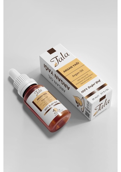 Saf ve Doğal Argan Yağı 20 ml – Unisex, Soğuk Sıkım, Kokusuz, Hızlı Emilim ve Onarıcı Cilt Saç Bakımı