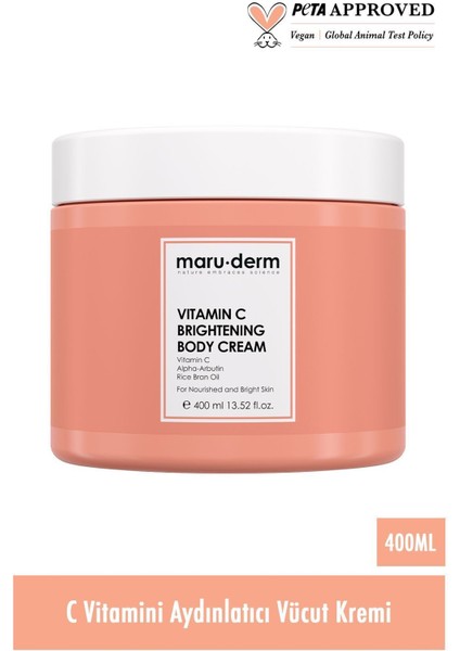Vitamin C Aydınlatıcı ve Nemlendirici Vücut Kremi 400 ml – Cilt Tonunu Eşitleyip Canlandıran modelleri