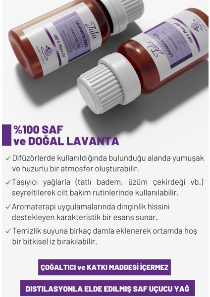 %100 Saf Doğal Lavanta Uçucu Yağı 10 Ml indirimleri