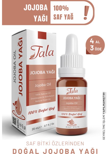 Jojoba Yağı Saf Ve Doğal Soğuk Sıkım 20 Ml fiyatları