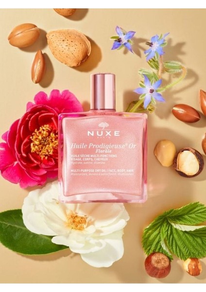 Huile Prodigieuse Florale Or Çok Amaçlı Kuru Yağ 50 ml