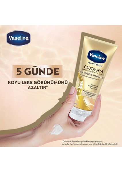 Gluta Hya Serum Etkili UV Losyon Leke Karşıtı ve Aydınlarıcı 200 ml x2