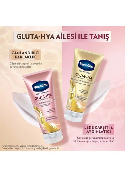 Gluta Hya Serum Etkili UV Losyon Leke Karşıtı ve Aydınlarıcı 200 ml x2