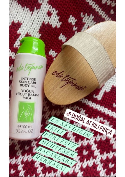 Selülit Seti No:1 Doğal At Kılı Fırçası & Yoğun Vücut Bakım Yağı 100 ml fırsatları