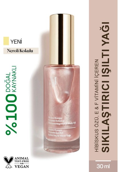 Sloane Ranger Vitamin İçerikli Işıltılı Saç & Vücut Yağı Neroli 30 ml