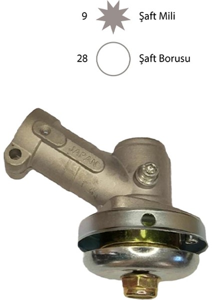 Tırpan Kafa Grubu Komple 28 mm 9 Yıldız