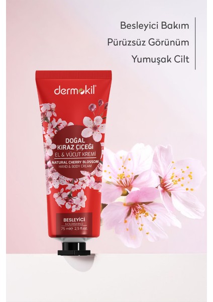 Kiraz Çiçeği El ve Vücut Kremi 75 ml fırsatları
