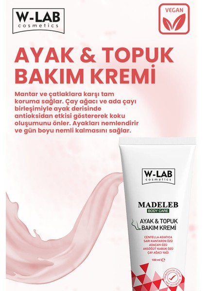 Ayak ve Topuk Bakım Kremi 50 ml – Mantar ve Çatlak Önleyici, Çay Ağacı ve Adaçayı ile Yoğun Nem indirimleri