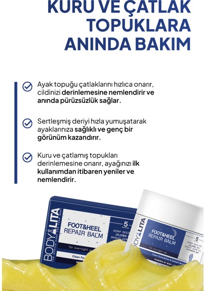 Organik Topuk ve Ayak Çatlağı Onarıcı Krem 50 ml – Derin Nemlendirme ve Hızlı Emilim Sağlayan Bakım