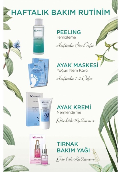 E Vitaminli Nemlendirici Çorap Tipi Ayak Maskesi – Yoğun Nem Bakımı ve Derinlemesine Yumuşatma