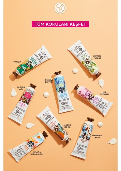 Nemlendirici El Kremi 30 ml – Kır Çiçekleri Kokulu, Shea Yağı ve E Vitamini ile Besleyici Formül