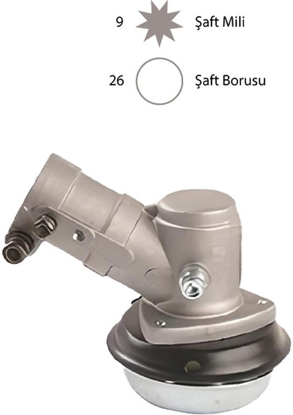Tırpan Kafa Grubu Komple 26 mm 9 Yıldız