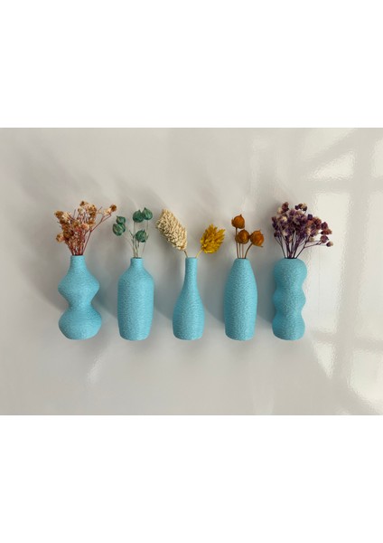 Miniflora - 5'li Magnetli Mini Vazo -Açık Mavi fiyatları