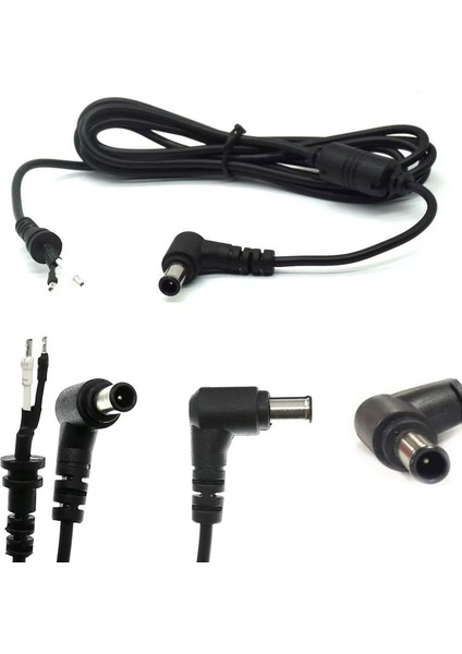 Sony Vaio Uyumlu Dc 6.5x4.4 ve 6.0*4.4mm Iğneli Adaptör Tamir Kablosu indirimleri