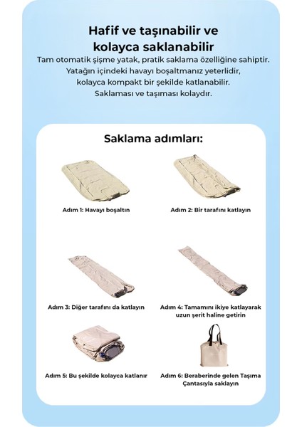 Kendi Kendine Şişen Otomatik Çift Kişilik Yatak modelleri