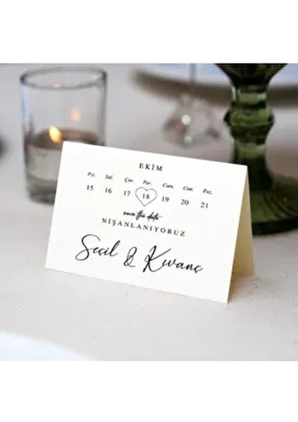 Hoşgeldiniz Kartı (16 Adet) - Özel Dokulu Kağıt