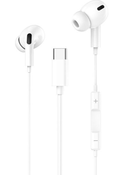 Oppo A5X / A5 Pro 5g / A18 / A38 / A57 / A58 / A78 / A98 Uyumlu Silikonlu Type-C Kulaklık