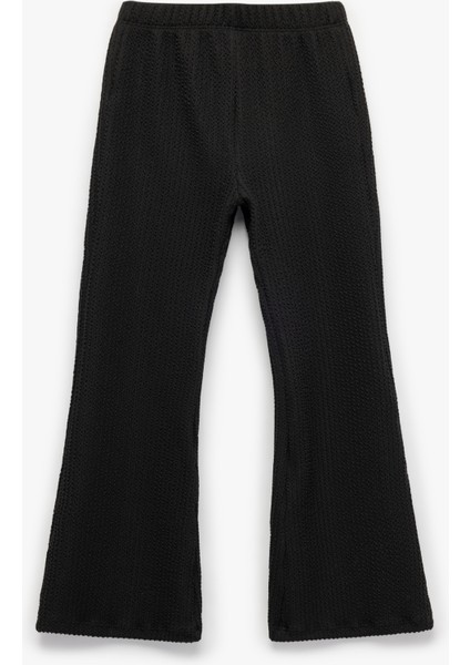 Beli Lastikli Dokulu Basic Ispanyol Paça Pantolon fiyatları
